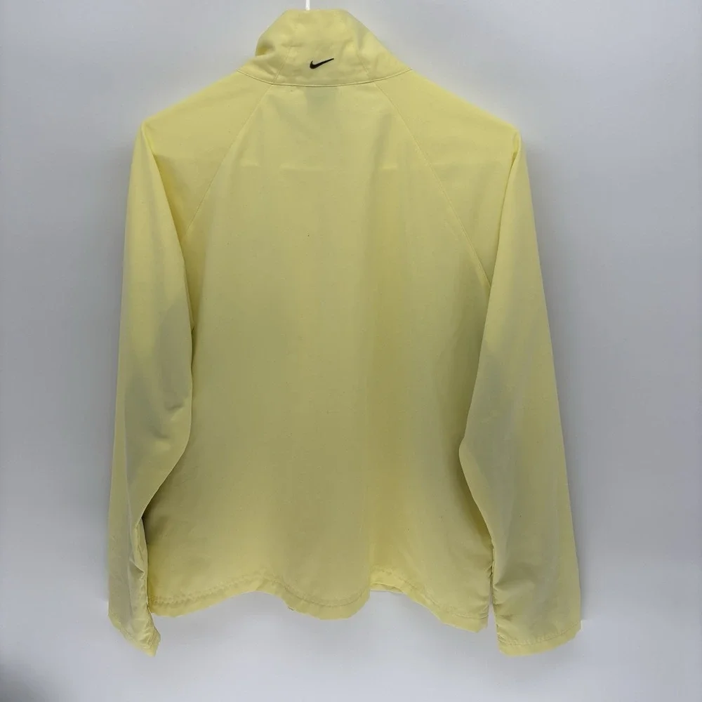 Vintage 90s  Nike Silver Tag Windbreaker Full Zip Yellow Jacket Youth L 12-14